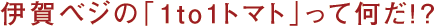 伊賀ベジの「1to1トマト」って何だ!?